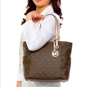 Michael Kors Jet Set Leather Handbag